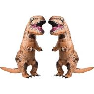 할로윈 용품RUBIES COSTUME COMPANY Jurasic World T-Rex Adult Inflatable Costume 2 Pack Bundle Set