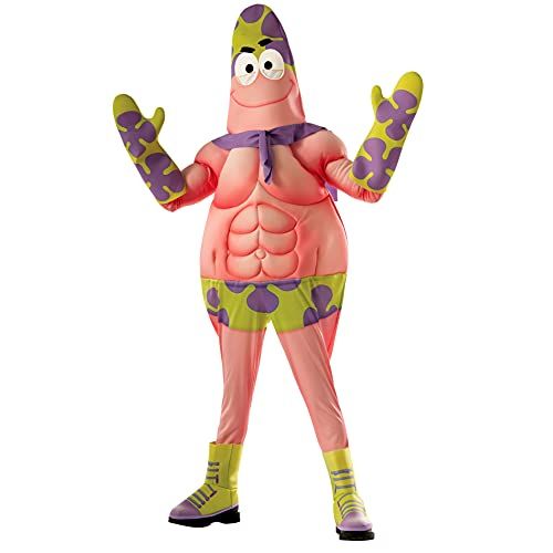  할로윈 용품Rubies Costume SpongeBob Movie Patrick Star Muscle Chest Child Costume, Medium