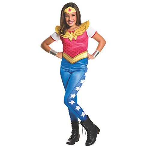  할로윈 용품Rubies Costume Kids DC Superhero Girls Wonder Woman Costume, Large