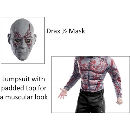  할로윈 용품Rubies Mens Marvel: Avengers 4 Mens Deluxe Drax Costume and Mask Adult Costume