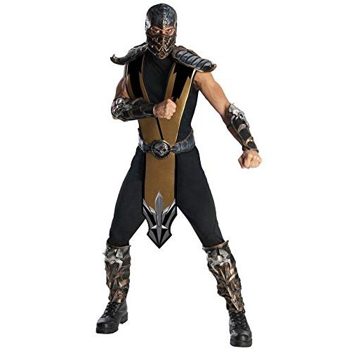  할로윈 용품Rubies Mortal Kombat - Scorpion Deluxe Adult Costume - One-Size (Standard)