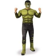 할로윈 용품Rubies Mens Marvel: Avengers 4 Mens Deluxe Hulk (2) Costume and Mask Adult Costume