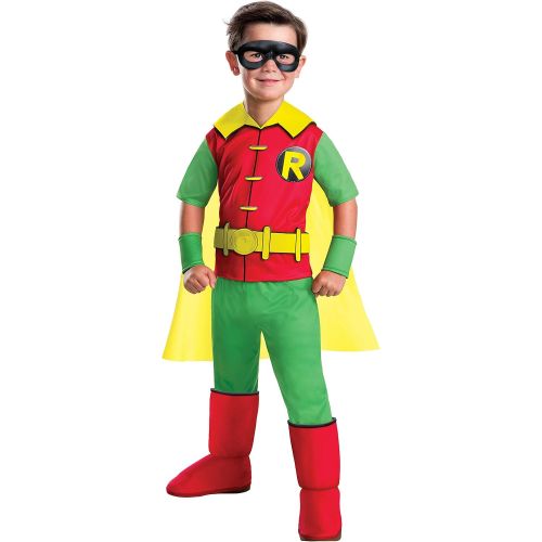  할로윈 용품Rubies Costume Boys DC Comics Deluxe Robin Costume, Small, Multicolor, Model:630880