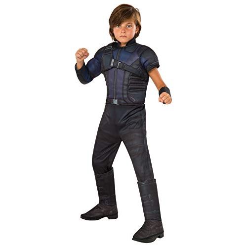  할로윈 용품Rubies Costume Captain America: Civil War Hawkeye Deluxe Muscle Chest Child Costume, Large