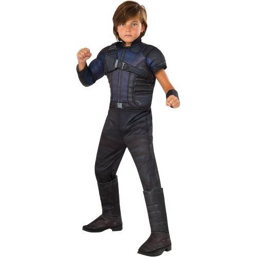  할로윈 용품Rubies Costume Captain America: Civil War Hawkeye Deluxe Muscle Chest Child Costume, Large