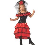 Rubie's Red Rose Spanish Dancer Girls Costume