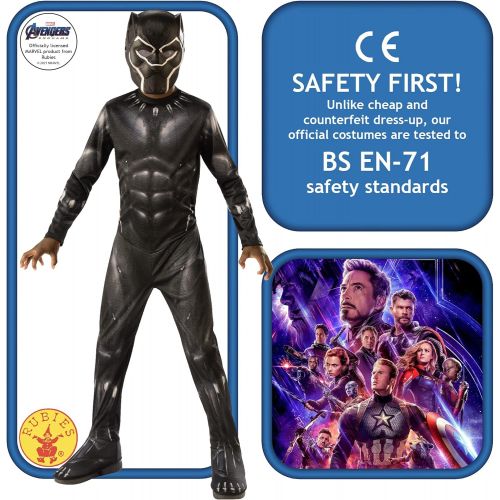  할로윈 용품Rubies Marvel: Avengers Endgame Childs Black Panther Costume & Mask, Medium