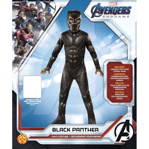  할로윈 용품Rubies Marvel: Avengers Endgame Childs Black Panther Costume & Mask, Medium