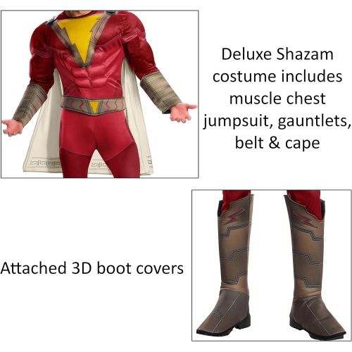  할로윈 용품Rubies Mens Shazam Adult Deluxe Shazam Costume