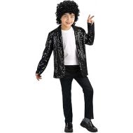 할로윈 용품Rubie's Michael Jackson Costume, Childs Deluxe Billie Jean Sequin Jacket Costume