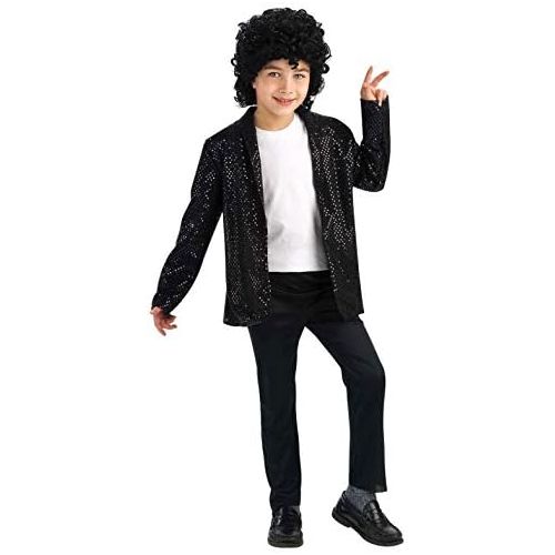  할로윈 용품Rubie's Michael Jackson Costume, Childs Deluxe Billie Jean Sequin Jacket Costume