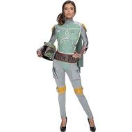 할로윈 용품Rubies Womens Star Wars Boba Fett Deluxe Costume Jumpsuit