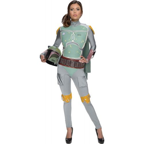  할로윈 용품Rubies Womens Star Wars Boba Fett Deluxe Costume Jumpsuit