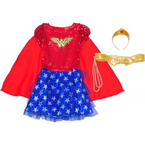  할로윈 용품Rubies Costume DC Superheroes Wonder Woman Sequin Child Costume, Small