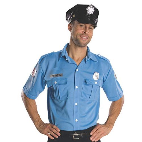  할로윈 용품Rubies Costume Heroes And Hombres Adult Police Officer Shirt And Hat