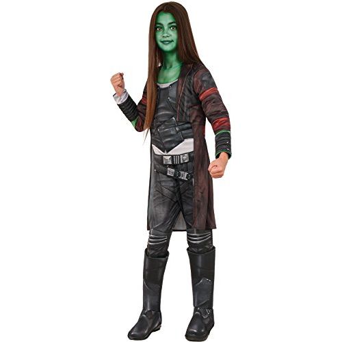  할로윈 용품Rubies Costume Guardians of The Galaxy Vol. 2 Deluxe Childs Gamora Costume, Multicolor, Small, Model:640146_S