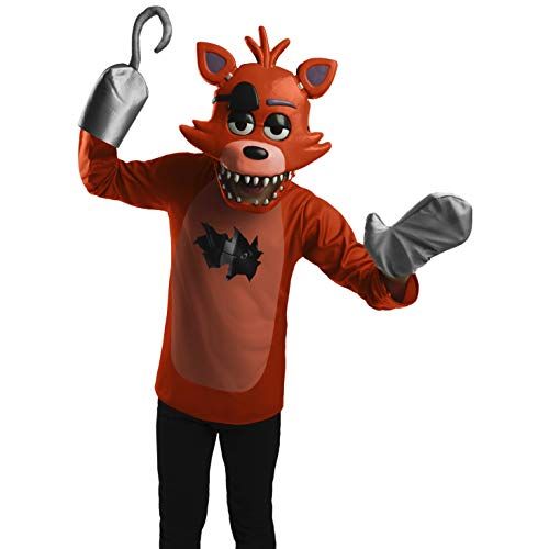  할로윈 용품Rubies Five Nights at Freddys Foxy Costume Top, Mitt, Hook, & Mask, Medium