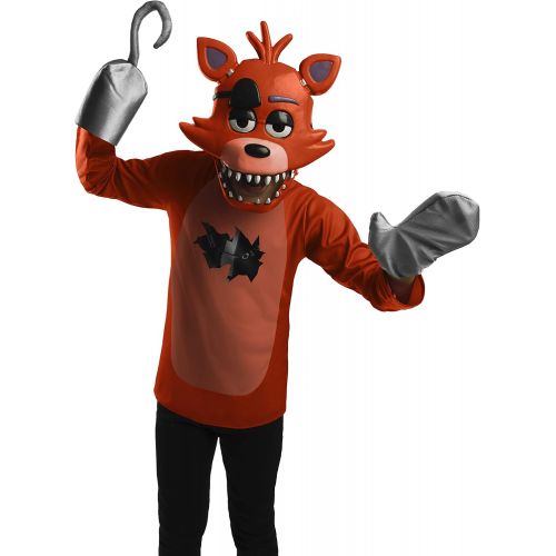  할로윈 용품Rubies Five Nights at Freddys Foxy Costume Top, Mitt, Hook, & Mask, Medium