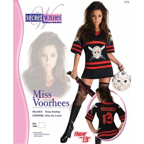  할로윈 용품Rubie's Friday The 13th Secret Wishes Sexy Miss Voorhees Mini-Dress And Handbag Costume