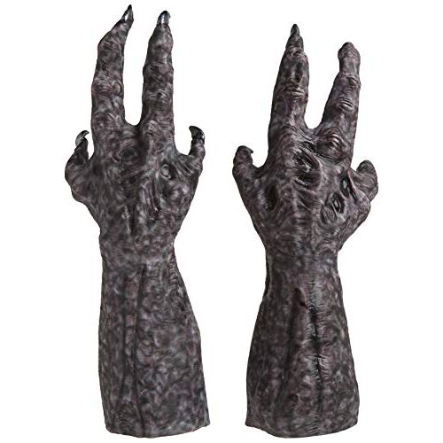  할로윈 용품Rubies Alien Vs Predator: Alien Deluxe Adult Latex Hands Gray One Size