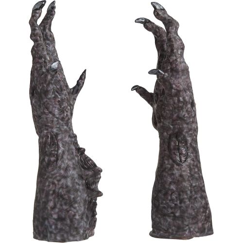  할로윈 용품Rubies Alien Vs Predator: Alien Deluxe Adult Latex Hands Gray One Size