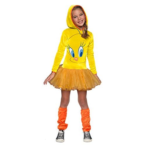  할로윈 용품Rubies Looney Tunes Tweety Bird Girls Hooded Costume, Medium