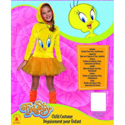  할로윈 용품Rubies Looney Tunes Tweety Bird Girls Hooded Costume, Medium