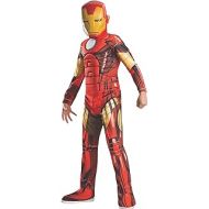 할로윈 용품Rubies Marvel Universe Classic Collection Avengers Assemble Deluxe Muscle-Chest Iron Man Costume, Large