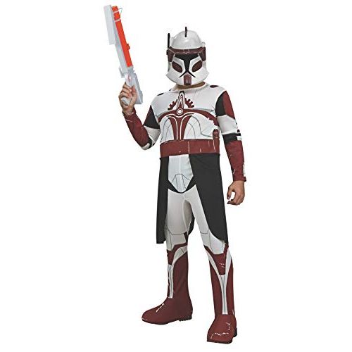  할로윈 용품Rubies Star Wars Clone Wars Childs Clone Trooper Commander Fox Costume and Mask, Medium