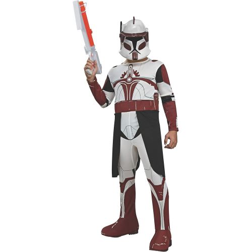  할로윈 용품Rubies Star Wars Clone Wars Childs Clone Trooper Commander Fox Costume and Mask, Medium
