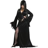 할로윈 용품Rubie's Secret Wishes Elvira Mistress of the Dark Full Figure Costume, Black