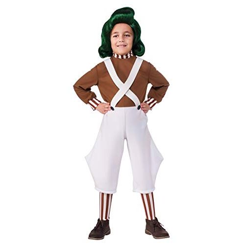  할로윈 용품Rubies Costume Kids Willy Wonka & The Chocolate Factory Oompa Loompa Value Costume, Small