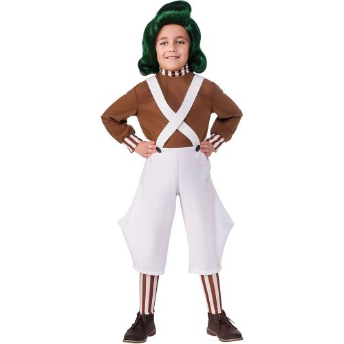  할로윈 용품Rubies Costume Kids Willy Wonka & The Chocolate Factory Oompa Loompa Value Costume, Small