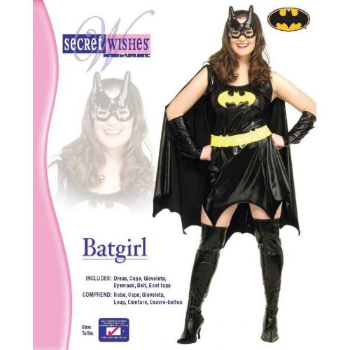  할로윈 용품Rubie's Secret Wishes Womens DC Comics Batgirl Costume, As Shown, Plus