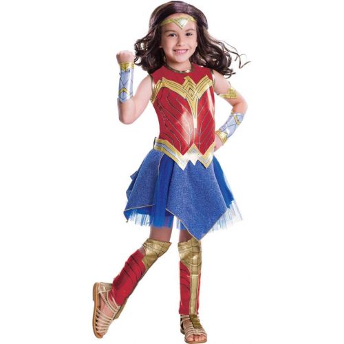  할로윈 용품Rubies Justice League Childs Wonder Woman Deluxe Costume, Medium