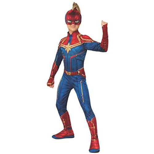  할로윈 용품Rubies Captain Marvel Hero Costume Suit, Medium Blue/Red