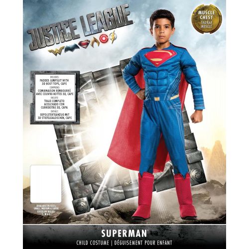  할로윈 용품Rubies Justice League Childs Deluxe Superman Costume, Small (640104_S)