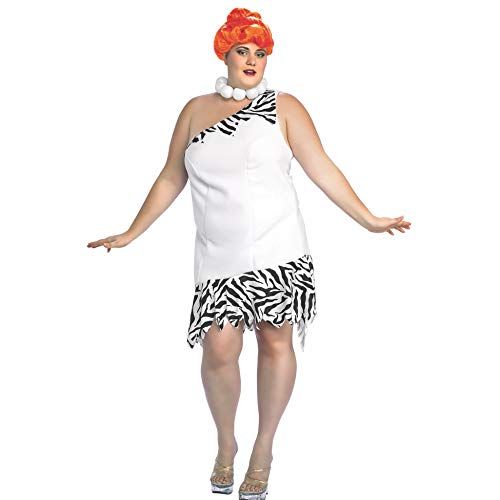  할로윈 용품Rubie's The Flintstones, Wilma Flinstone, Adult Plus Size Costume And Wig