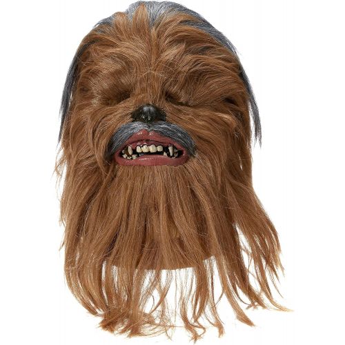  할로윈 용품Rubie's Star Wars Supreme Edition Chewbacca Mask, Brown, One Size
