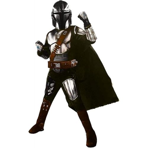  할로윈 용품Rubie's Star Wars Mandalorian Youth Halloween Costume Kids Dress Up Cosplay