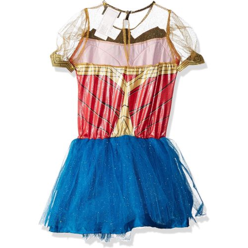  할로윈 용품Rubies Costume Girls Justice League Premium Wonder Costume, Medium, Multicolor, Model:640004