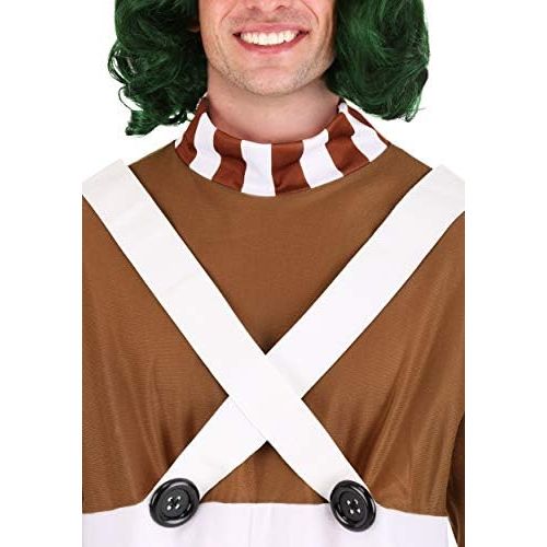  할로윈 용품Rubies Mens Willy Wonka and the Chocolate Factory Deluxe Oompa Loompa Costume