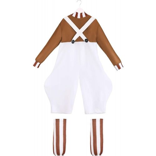  할로윈 용품Rubies Mens Willy Wonka and the Chocolate Factory Deluxe Oompa Loompa Costume