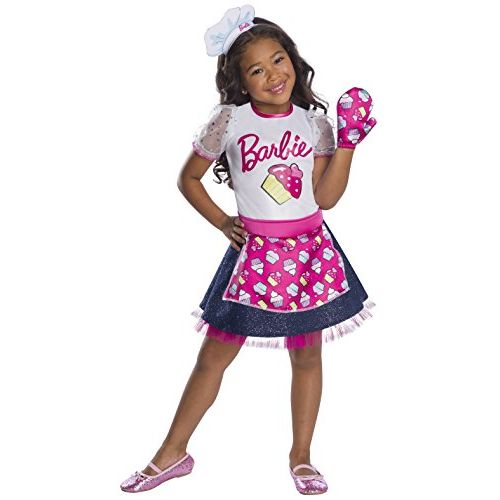  할로윈 용품Rubies Childs Barbie Career Baker Chef Costume, X-Small