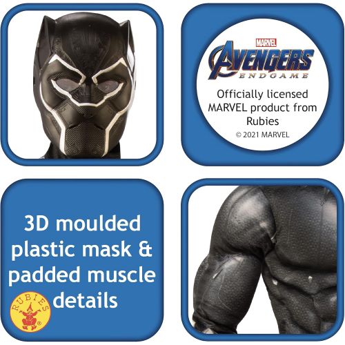  할로윈 용품Rubie's Marvel Endgame Deluxe Black Panther Child Costume