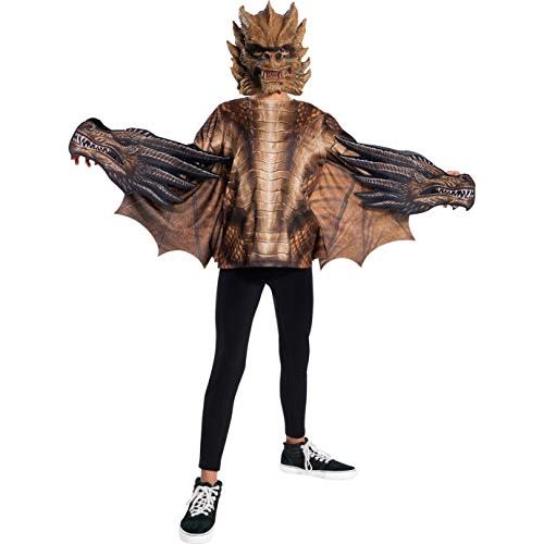  할로윈 용품Rubies Godzilla King of The Monsters Childs Deluxe King Ghidorah Costume, Medium