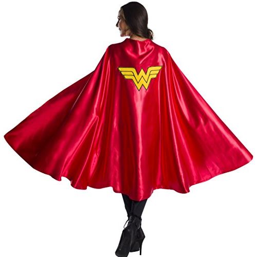  할로윈 용품Rubies Womens DC Comics Deluxe Wonder Woman Cape, As Shown, One Size