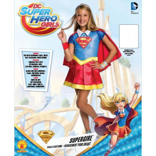  할로윈 용품Rubies Costume Kids DC Superhero Girls Deluxe Supergirl Costume