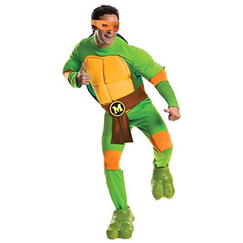  할로윈 용품Rubies Nickelodeon Mens Teenage Mutant Ninja Turtles Deluxe Adult Muscle Chest Michelangelo
