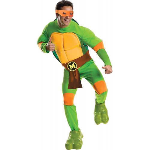  할로윈 용품Rubies Nickelodeon Mens Teenage Mutant Ninja Turtles Deluxe Adult Muscle Chest Michelangelo